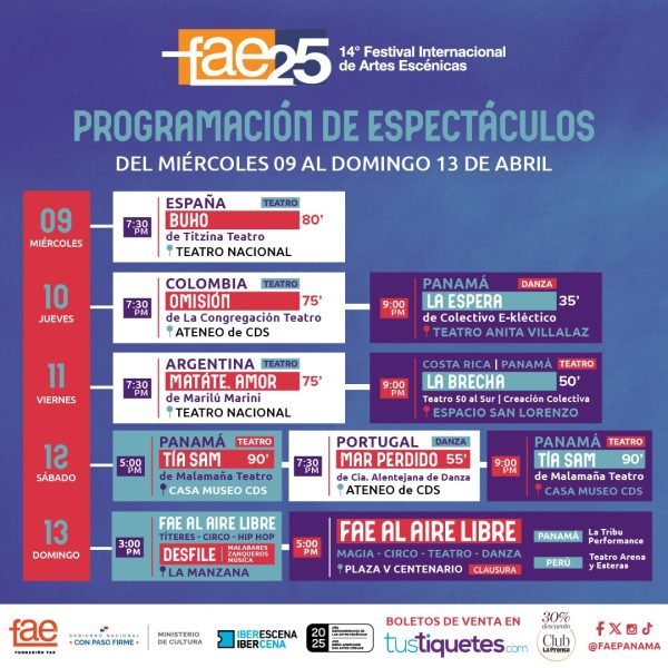 Lanzamiento del Festival Internacional de Artes Escénicas de Panamá (FAE 2025)